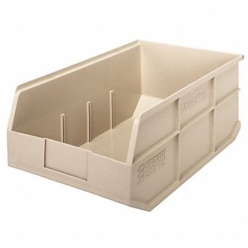 QUANTUM STORAGE SYSTEMS G7050 Shelf Bin Ivory Polypropylene 7 in, 24K158