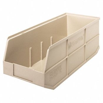 QUANTUM STORAGE SYSTEMS G7051 Shelf Bin Ivory Polypropylene 7 in, 24K159