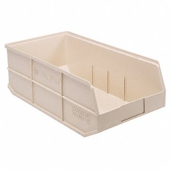 QUANTUM STORAGE SYSTEMS G7052 Shelf Bin Ivory Polypropylene 7 in, 24K160