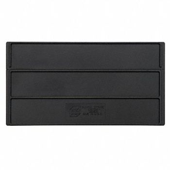 QUANTUM STORAGE SYSTEMS Divider 10 1/8 in Black 6 PK6, 24K174