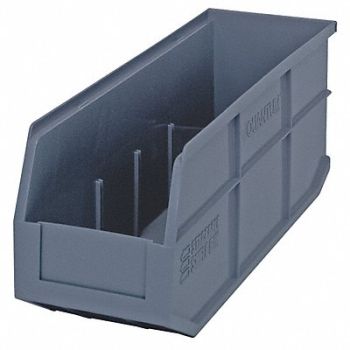 QUANTUM STORAGE SYSTEMS G7048 Shelf Bin Gray Polypropylene 7 in, 24K202