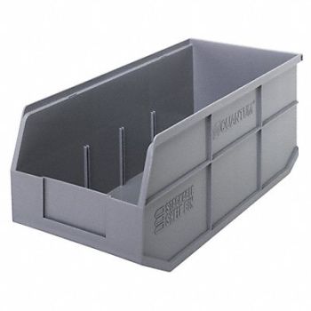 QUANTUM STORAGE SYSTEMS G7049 Shelf Bin Gray Polypropylene 7 in, 24K203