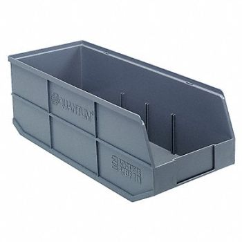 QUANTUM STORAGE SYSTEMS G7051 Shelf Bin Gray Polypropylene 7 in, 24K205
