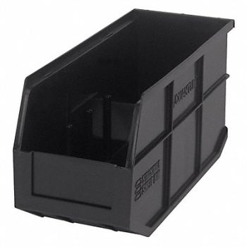 QUANTUM STORAGE SYSTEMS G7045 Shelf Bin Black Polypropylene 7 in, 24K220