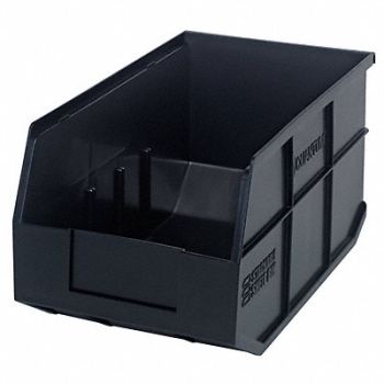 QUANTUM STORAGE SYSTEMS G7046 Shelf Bin Black Polypropylene 7 in, 24K221