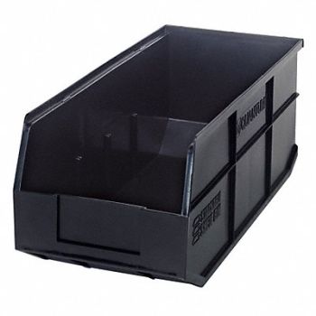 QUANTUM STORAGE SYSTEMS G7049 Shelf Bin Black Polypropylene 7 in, 24K224