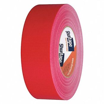 SHURTAPE Duct Tape Red 1 7/8 in x 60 yd 9 mil, 24K268