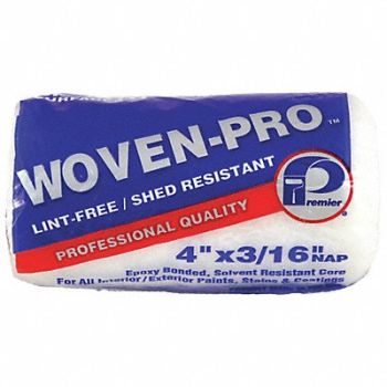 PREMIER Paint Roller Cover 4 L 3/16 Nap Woven, 24K680