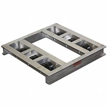 B P MANUFACTURING Pallet Dolly Cap 6000 Lb 48x36 Aluminum, 24L351