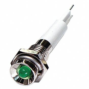 GRAINGER APPROVED Protrude Indicator Light Green 12VDC, 24M028