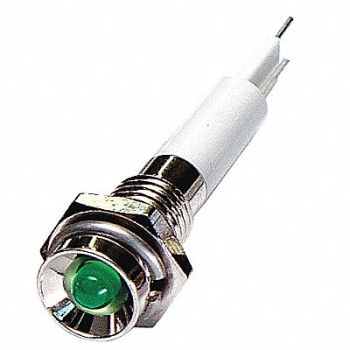 GRAINGER APPROVED Protrude Indicator Light Green 24VDC, 24M031