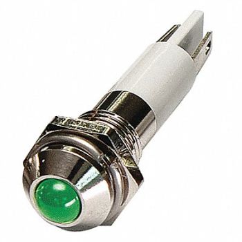 GRAINGER APPROVED Round Indicator Light Green 110VAC, 24M050