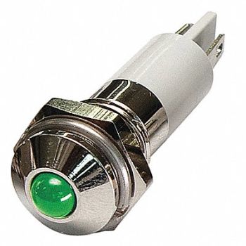 GRAINGER APPROVED Round Indicator Light Green 24VDC, 24M080