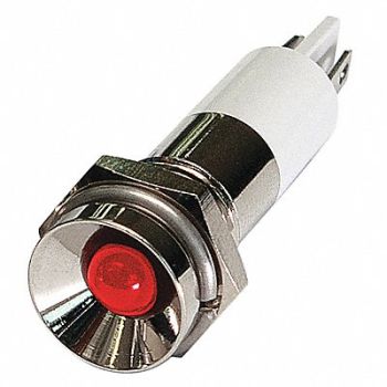 GRAINGER APPROVED Protrude Indicator Light Red 24VDC, 24M087