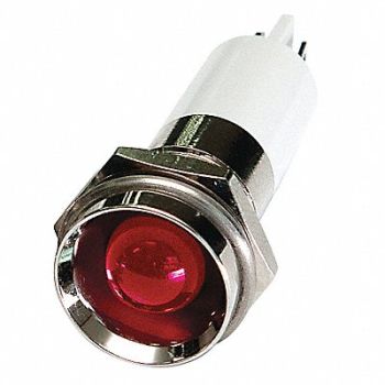 GRAINGER APPROVED Protrude Indicator Light Red 110VAC, 24M124