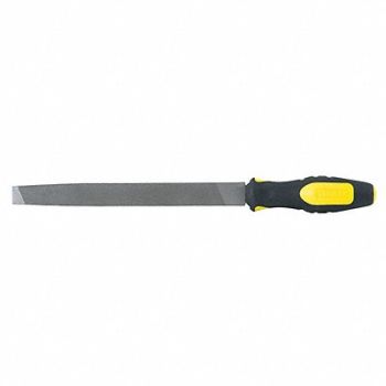 STANLEY Hand File American Rectangular 8 in L, 24N370