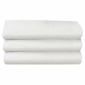 FOUNDATIONS Cot Sheet Standard White PK12, 24T792