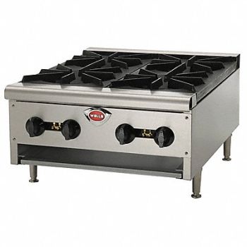 WELLS MANUFACTURING Hot Plate 6 Element 159000 BTU, 24T836
