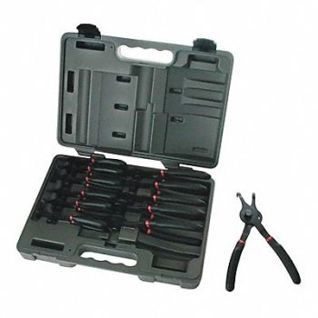 DANAHER TOOL GROUP Snap Ring Plier Set (12 Pieces), 24U621