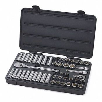 GEARWRENCH 49Pc 1/2Dr 6Pt Socket Set, 24U639
