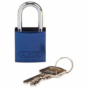 BRADY Lockout Padlock KD Blue 1-7/16 H, 24UY44