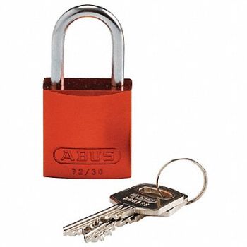 BRADY Lockout Padlock KD Orange 1-7/16 H, 24UY56