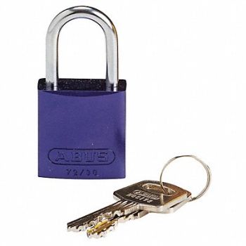 BRADY Lockout Padlock KD Purple 1-7/16 H, 24UY60