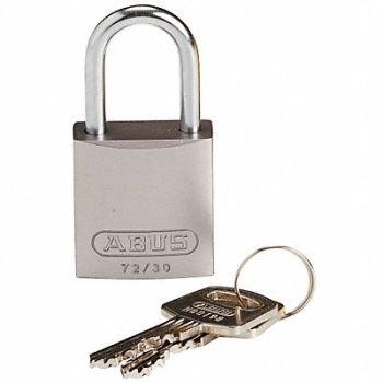 BRADY Lockout Padlock KD Silver 1-7/16 H, 24UY68