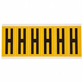 BRADY Letter Label H 1-1/2 in W x 3-1/2 in H, 24UZ15
