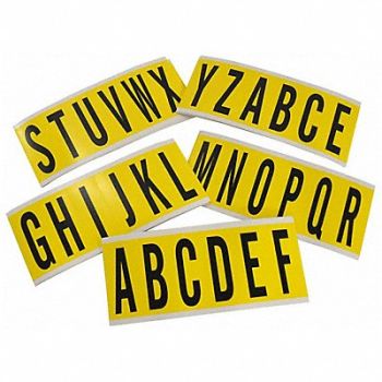 BRADY Letter Label Kit A Thru Z, 24UZ34