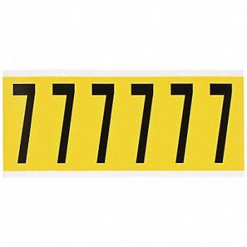 BRADY Number Label 7 1-1/2 in W x 3-1/2 in H, 24UZ43