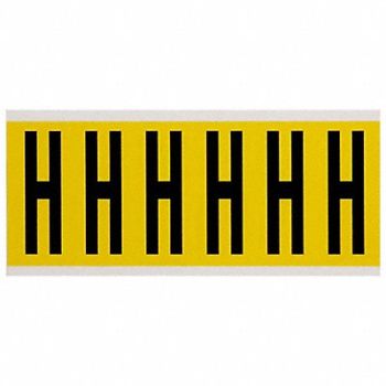 BRADY Letter Label H 1-1/2 in W x 3-1/2 in H, 24UZ53