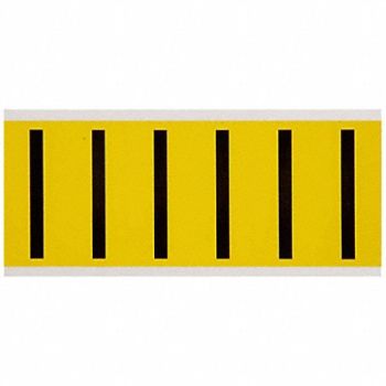 BRADY Letter Label I 1-1/2 in W x 3-1/2 in H, 24UZ54