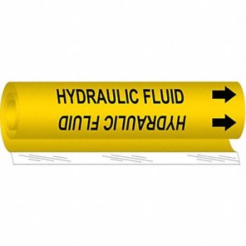 BRADY Pipe Markr Hydraulic Fluid 26in H 12in W, 24VE81