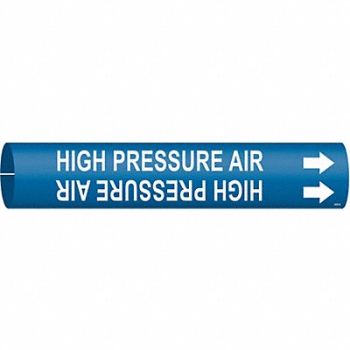 BRADY Pipe Markr High Pressure Air 2in H 2in W, 24VJ44