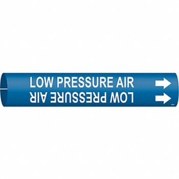 BRADY Pipe Mrkr Low Prssre Air 7/8in H 7/8in W, 24VJ74
