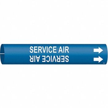 BRADY Pipe Marker Service Air 7/8in H 7/8in W, 24VK47
