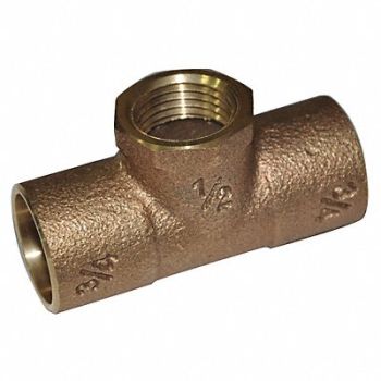 GRAINGER APPROVED Reducing Tee Cast Copper 3/4 CxCxFNPT, 24W594