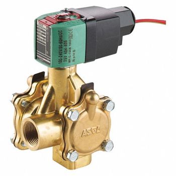 REDHAT Solenoid Valve Brass NC Air Inert Gas, 24W653