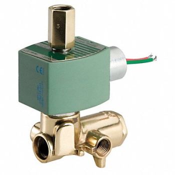 REDHAT Solenoid Valve with ManualOperator Brass, 24W674