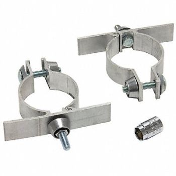 TAPCO Sign Mounting Brackets Kit Silver, 24WH48