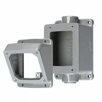 HUBBELL Angle Adapter And Back Box 30 Amp, 24X668