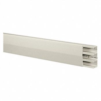 HUBBELL WIRING DEVICE-KELLEMS Three-Channel Non-Metallic Raceway, 24X677