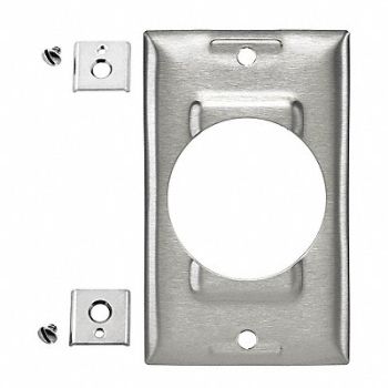 HUBBELL WIRING DEVICE-KELLEMS Ss Twist Lock Cover, 24X968
