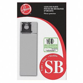 HOOVER Vacuum Bag Paper 2-Ply Reusable PK10, 24Z202