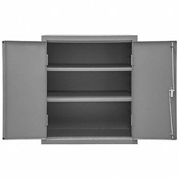 DURHAM MFG Storage Cabinet 42 x36 x24 Gray 2Shlv, 16D679