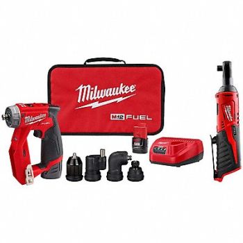 MILWAUKEE M12 FUEL Install D/D Kit M12 Ratchet, 387WL1