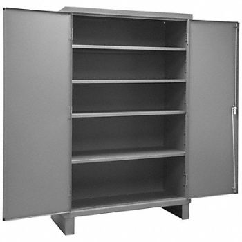 DURHAM MFG Storage Cabinet 78 x48 x24 Gray 4Shlv, 16D683