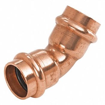 NIBCO PRESS SYSTEM Elbow 45 Deg 1/2 Press End PK10, 250A73