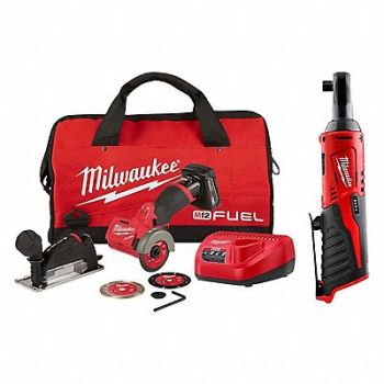 MILWAUKEE M12 FUEL 3 Cut Off M12 3/8 Ratchet, 387WL9